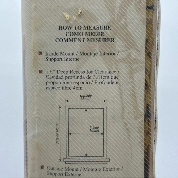 New Ambria Fruitwood Burnt Roman Shade 36" X 72". - Picture 6 of 10